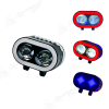 高亮LED摩托車(chē)射燈電動(dòng)車(chē) 2燈 72mm帶天使眼外置車(chē)燈