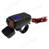 摩托車雙USB手機(jī)3.0充電器12V快充帶防水電壓數(shù)顯表