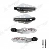 越野車摩托車護(hù)手LED燈V改裝配件帶白黃藍(lán)一字轉(zhuǎn)向護(hù)擋風(fēng)手罩